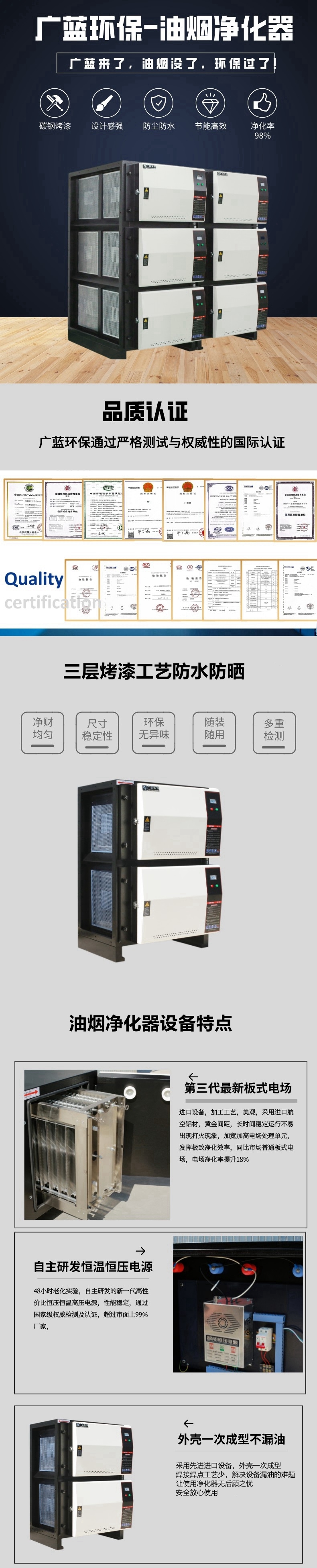 廣藍環(huán)保油煙凈化器產品介紹